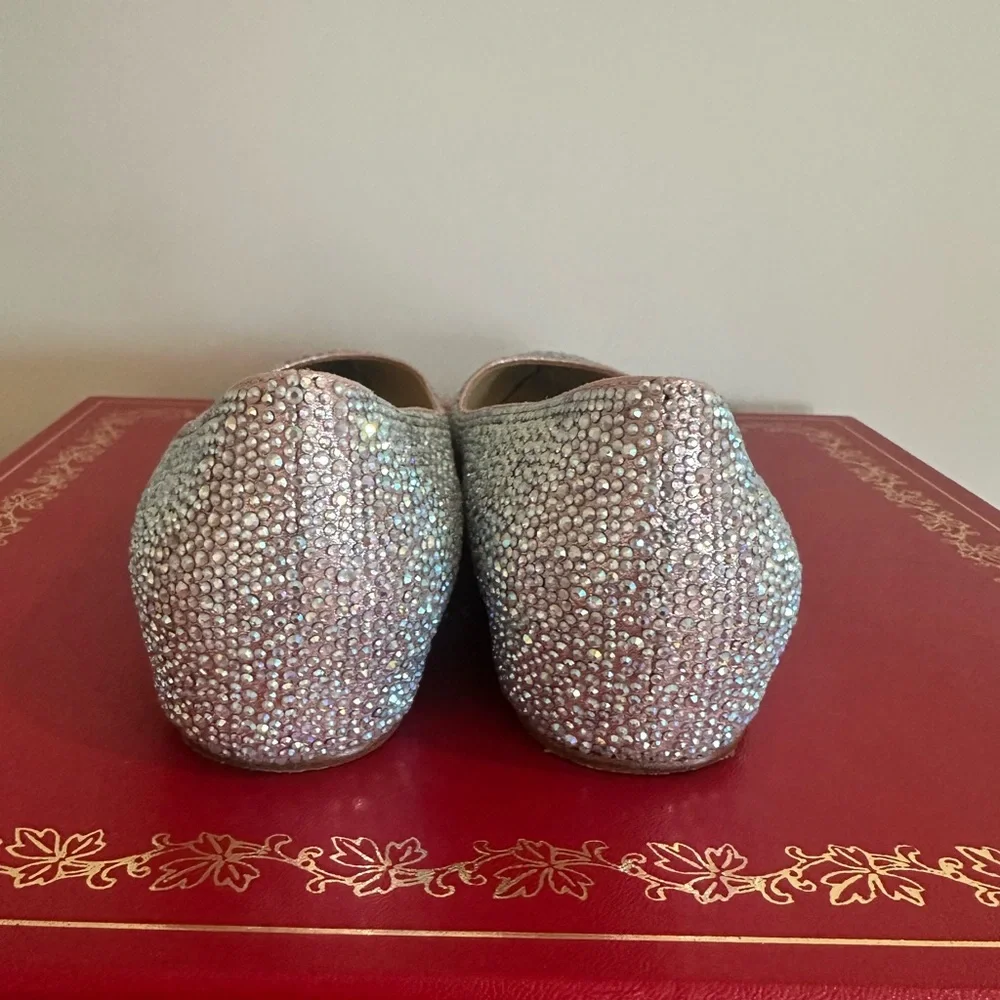 Christian Louboutin Crystal Embellished Pointed Toe Flats - Picture 4 of 5